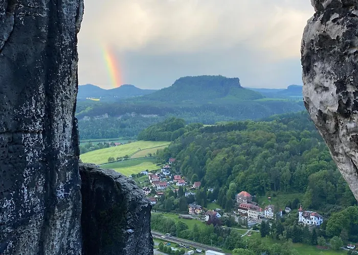 In Ruhiger Lage Am Wanderweg Zum Lilienstein 公寓