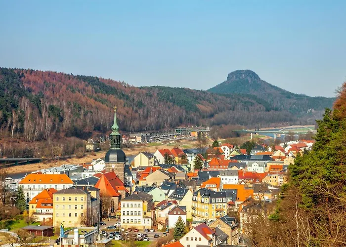 公寓 In Ruhiger Lage Am Wanderweg Zum Lilienstein