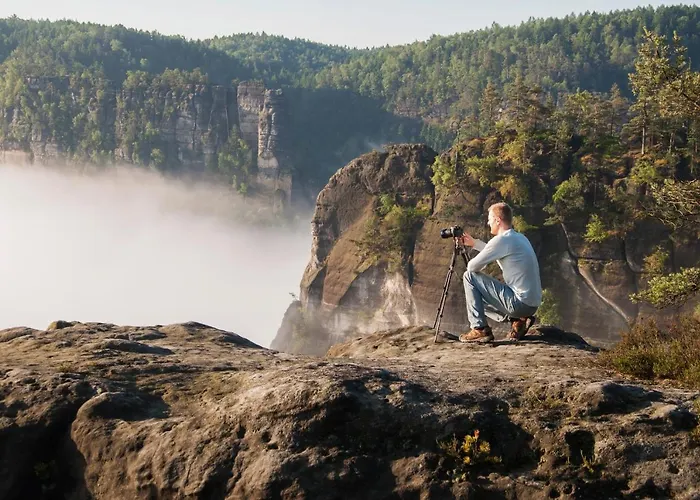 In Ruhiger Lage Am Wanderweg Zum Lilienstein Porschdorf