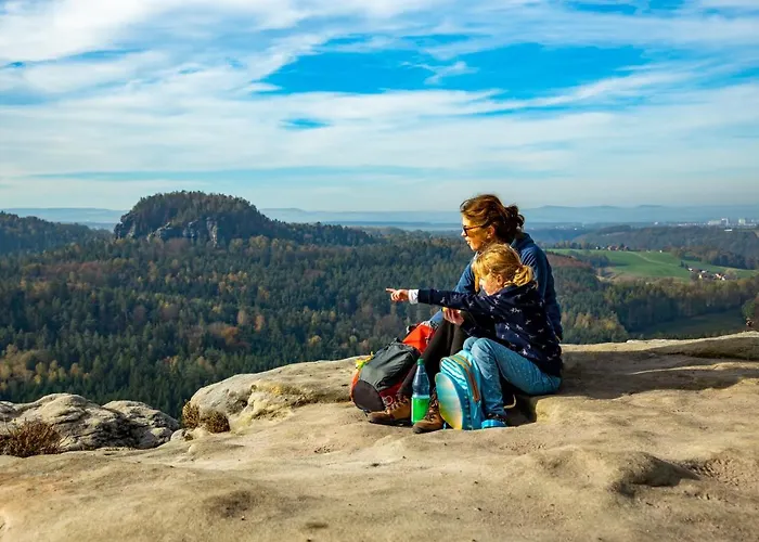 公寓 In Ruhiger Lage Am Wanderweg Zum Lilienstein